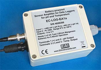 Data Logger Amplifier for pH Electrode and Pt1000 Temperature Sensor